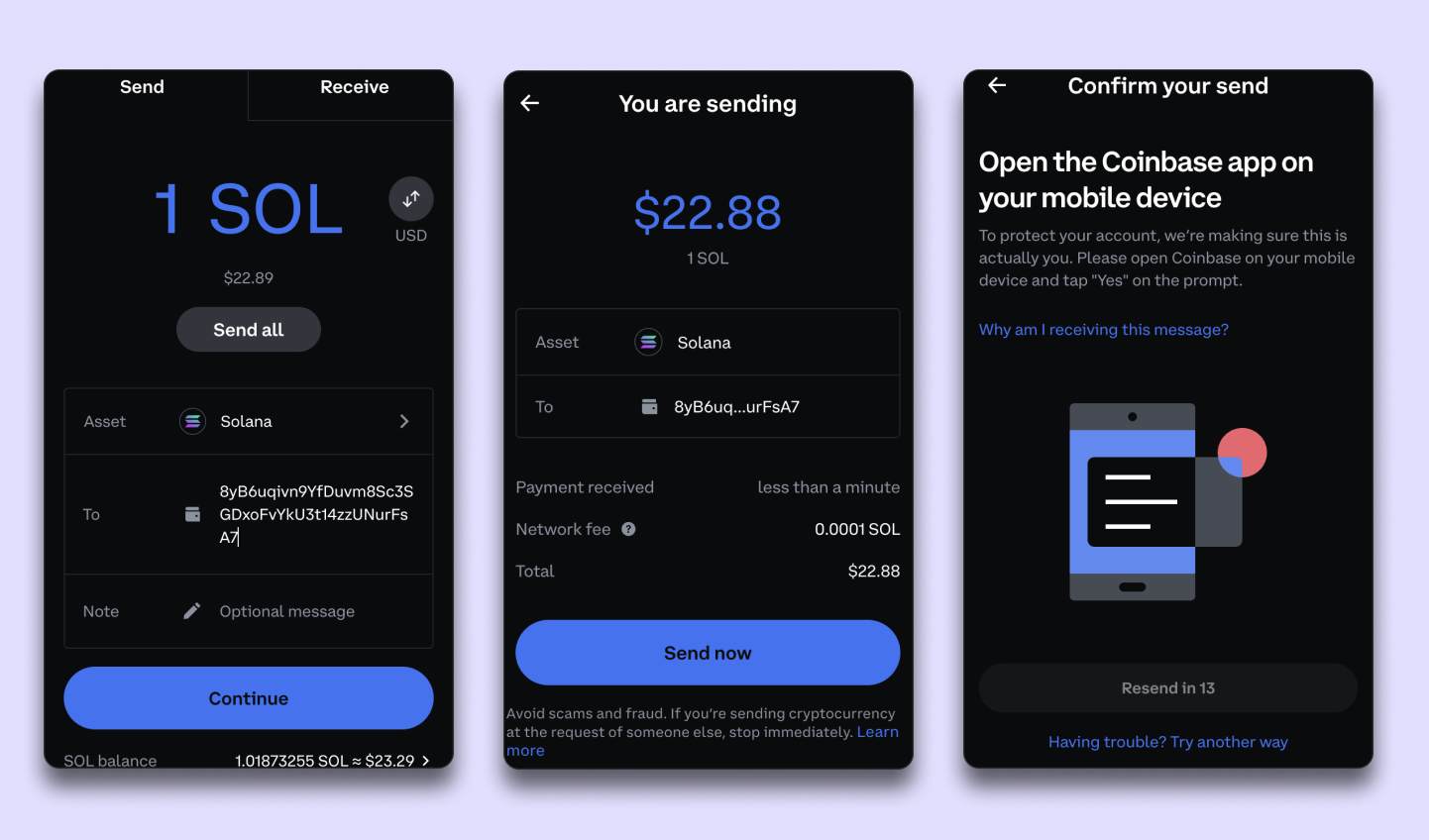 How to send SOL on Solana network to Phantom from Coinbase – Phantom